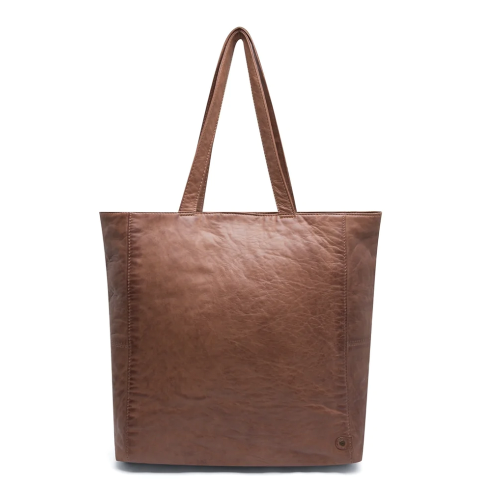 Depeche nahkainen Shopper-laukku / pähkinänruskea, chestnut