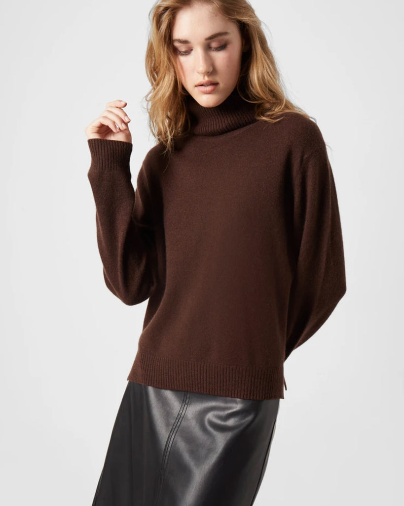 French Connection Josi cashmere blend pullover, after dark