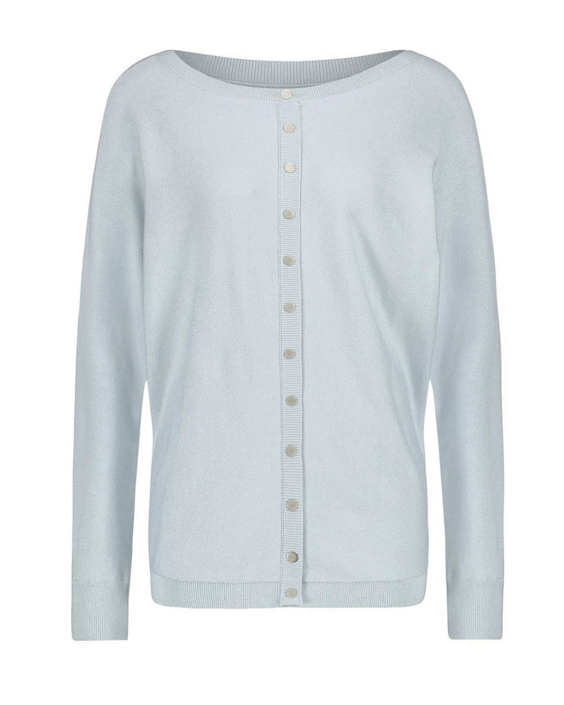 Tramontana vaaleansininen neule venepääntiellä/ Jumper Basic Buttons Back/ Light Blue