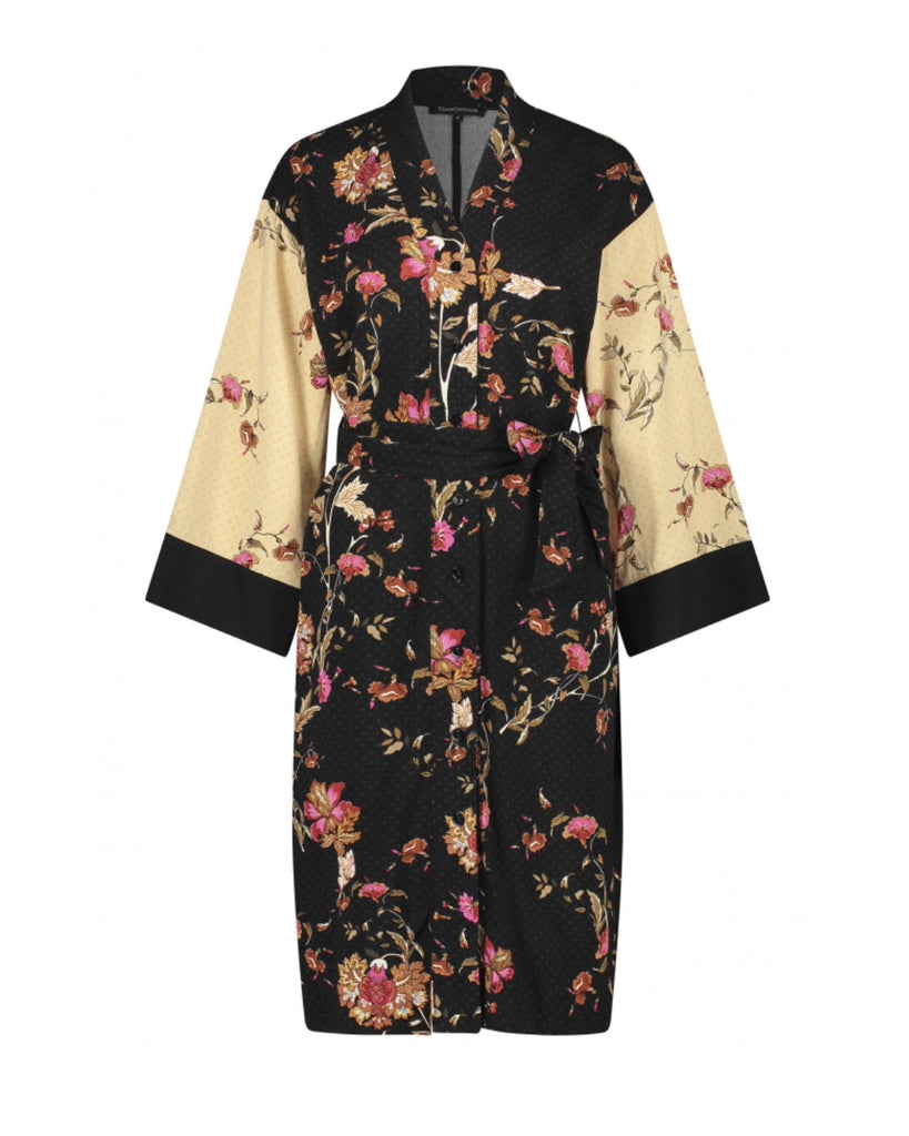 Tramontana kimonomallinen kukkakuvioinen mekko, Dress Kimono Flower Mix, Multi Colour